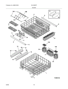13 - Racks parts for Frigidaire Dishwasher GLD4355RFB1 from AppliancePartsPros.com