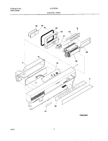 03 - Control Panel parts for Frigidaire Dishwasher GLDB958JT1 from AppliancePartsPros.com