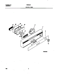 02 - Control Panel parts for Frigidaire Dishwasher FDB345LFS0 from AppliancePartsPros.com