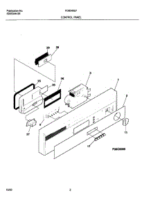 03 - Control Panel parts for Frigidaire Dishwasher FDB345LFS1 from AppliancePartsPros.com