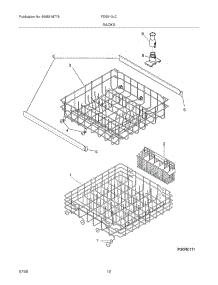 13 - Racks parts for Frigidaire Dishwasher FDB510LCS5 from AppliancePartsPros.com