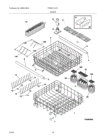 13 - Racks parts for Frigidaire Dishwasher FDB2510LCC1 from AppliancePartsPros.com