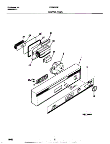 02 - Control Panel parts for Frigidaire Dishwasher FDB636GFS0 from AppliancePartsPros.com