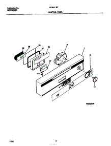 02 - Control Panel parts for Frigidaire Dishwasher FDB421RFR1 from AppliancePartsPros.com