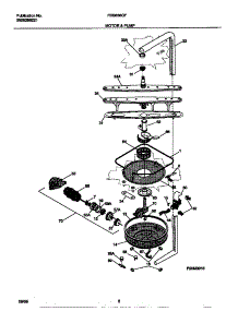 05 - Motor & Pump parts for Frigidaire Dishwasher FDB636GFS0 from AppliancePartsPros.com