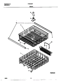 07 - Racks parts for Frigidaire Dishwasher FDB636GFS0 from AppliancePartsPros.com