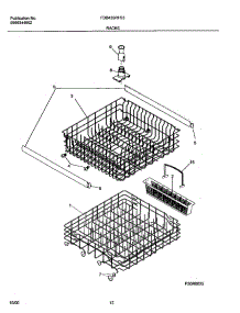 13 - Racks parts for Frigidaire Dishwasher FDB435RFS3 from AppliancePartsPros.com