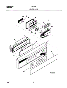 02 - Control Panel parts for Frigidaire Dishwasher FDB737GFT1 from AppliancePartsPros.com