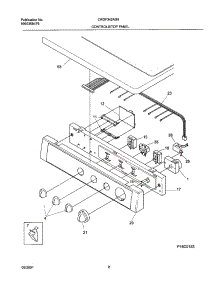 03 - Control Panel parts for Frigidaire Dryer CRGF342AS0 from AppliancePartsPros.com