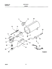 11 - Burner,Valve parts for Frigidaire Dryer CRGF342AS0 from AppliancePartsPros.com
