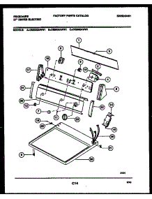04 - Console And Control Parts parts for Frigidaire Dryer DE3900AWW1 from AppliancePartsPros.com