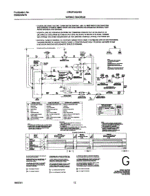 12 - 134103700 Wiring Diagram parts for Frigidaire Dryer CRGF342AS0 from AppliancePartsPros.com