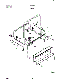 06 - Frame parts for Frigidaire Dishwasher FDB737GFT1 from AppliancePartsPros.com