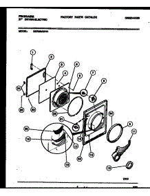 03 - Door Parts parts for Frigidaire Dryer DE7000ADD1 from AppliancePartsPros.com