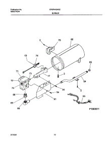 11 - Burner,Valve parts for Frigidaire Dryer CRGR442AS2 from AppliancePartsPros.com