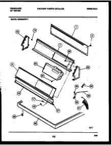 04 - Console And Control Parts parts for Frigidaire Dryer DE8600PW1 from AppliancePartsPros.com