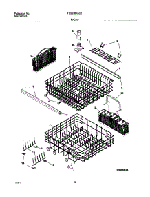 13 - Racks parts for Frigidaire Dishwasher FDB658RAC0 from AppliancePartsPros.com
