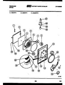 03 - Door Parts parts for Frigidaire Dryer DECIFW1 from AppliancePartsPros.com