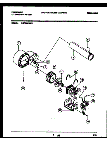 05 - Blower And Drive Parts parts for Frigidaire Dryer DE7000AWW1 from AppliancePartsPros.com