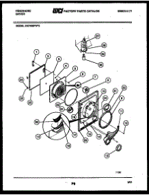 03 - Door Parts parts for Frigidaire Dryer DG7400PW0 from AppliancePartsPros.com