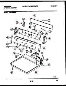 04 - Console And Control Parts parts for Frigidaire Dryer DE7200AWW1 from AppliancePartsPros.com