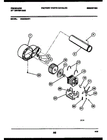 05 - Blower And Drive Parts parts for Frigidaire Dryer DG6520AW1 from AppliancePartsPros.com