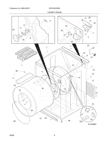 03 - Cabinet / Drum parts for Frigidaire Dryer AEQ7000CES0 from AppliancePartsPros.com
