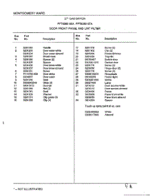 Door Front Panel And Lint Filter Page 2 parts for Frigidaire Dryer 8389-80A from AppliancePartsPros.com