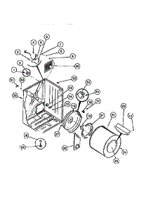 02 - Cabinet, Drum, Heat Duct parts for Frigidaire Dryer DG8800PW0 from AppliancePartsPros.com