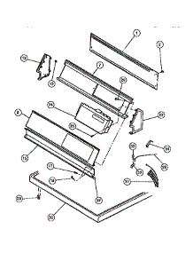 04 - Console, Controls, Top Panel parts for Frigidaire Dryer DG8800PW0 from AppliancePartsPros.com