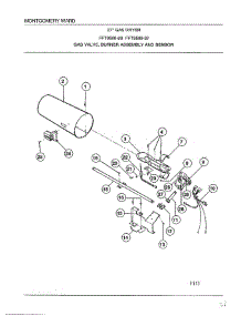 Gas Valve / Burner Assy And Sensor parts for Frigidaire Dryer 8599-80 from AppliancePartsPros.com