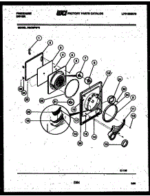 03 - Door Parts parts for Frigidaire Dryer DGCSFW0 from AppliancePartsPros.com