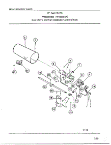 Gas Valve / Burner Assembly And Sensor parts for Frigidaire Dryer 8308-80E from AppliancePartsPros.com