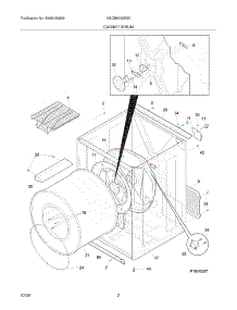 03 - Cabinet / Drum parts for Frigidaire Dryer AGQB6000ES0 from AppliancePartsPros.com