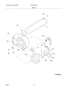 09 - Motor parts for Frigidaire Dryer AGQ6000CES1 from AppliancePartsPros.com
