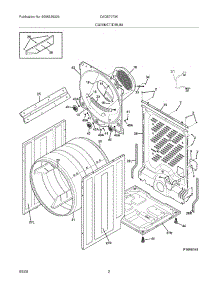 03 - Cabinet / Drum parts for Frigidaire Dryer CAQE7073KW0 from AppliancePartsPros.com