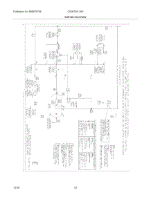 12 - Wiring Diagram parts for Frigidaire Dryer CAQE7021LW0 from AppliancePartsPros.com