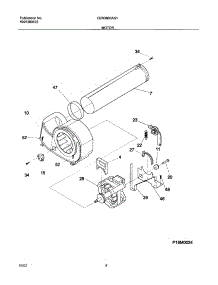 09 - Motor parts for Frigidaire Dryer CER3600AS1 from AppliancePartsPros.com