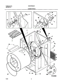 03 - Cabinet / Drum parts for Frigidaire Dryer CRER7900AS1 from AppliancePartsPros.com