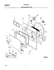 05 - Front Panel / Lint Filter parts for Frigidaire Dryer CRER7900AS1 from AppliancePartsPros.com