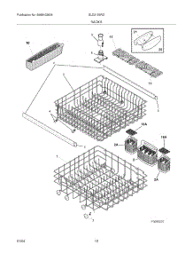13 - Racks parts for Frigidaire Dishwasher GLD2155RDB0 from AppliancePartsPros.com
