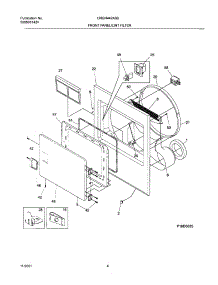 05 - Frnt Pnl,Door parts for Frigidaire Dryer CRGR442AS0 from AppliancePartsPros.com