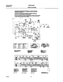 12 - 131826300 Wiring Diagram parts for Frigidaire Dryer CRGR442AS0 from AppliancePartsPros.com