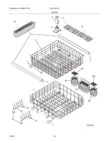13 - Racks parts for Frigidaire Dishwasher GLD2161SCQ0 from AppliancePartsPros.com