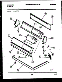 04 - Console And Control Parts parts for Frigidaire Dryer DE7400PW2 from AppliancePartsPros.com