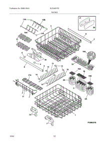 13 - Racks parts for Frigidaire Dishwasher GLD3451RDQ0 from AppliancePartsPros.com