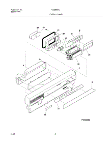 03 - Control Panel parts for Frigidaire Dishwasher GLDB957JS1 from AppliancePartsPros.com