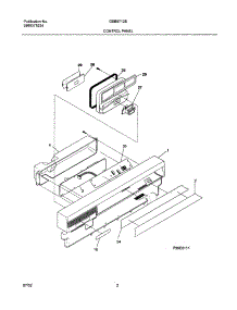 03 - Control Panel parts for Frigidaire Dishwasher GSB5712BC0 from AppliancePartsPros.com