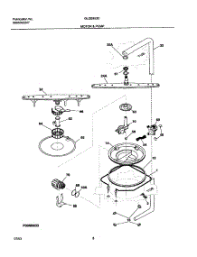 09 - Motor & Pump parts for Frigidaire Dishwasher GLDB953CB0 from AppliancePartsPros.com