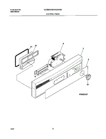 03 - Control Panel parts for Frigidaire Dishwasher GLDB653AQ0 from AppliancePartsPros.com
